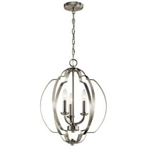 Kichler Voleta 16 1/2"W Brushed Nickel 3-Light Foyer Pendant