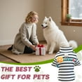 thumbnail image 7 of GASTROPOD Dog Sweater,Black and White Striped Knitwear Cat Sweater,Small Flower Decor Indoor Outdoor Winter Dog Clothes for Large Dogs,Style1, 7 of 7