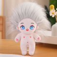 thumbnail image 1 of Muñeca de peluche de algodón Kawaii de 20 cm, figura de superestrella rellena, muñeca de algodón con cuerpo gordo, peluca, accesorios, se puede cambiar de ropa, regalo, 1 of 6