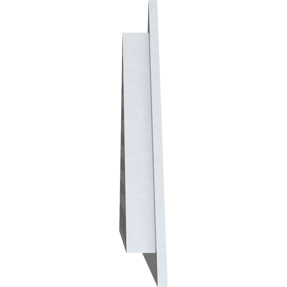 Ekena Millwork 44"W x 14 5/8"H Triangle Gable Vent (60 1/2"W x 20 1/8"H Frame Size) 8/12 Pitch Functional, PVC Gable Vent with 1" x 4" Flat Trim Frame - image 3 of 14