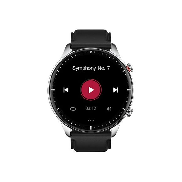 Amazfit GTR 2 - Classic - smart watch with strap - leather - obsidian black - display 1.39" - Wi-Fi, Bluetooth - 1.38 oz