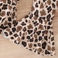 thumbnail image 4 of Youmylove Two Piece Girls Outfits Girls Short Sleeve Ribbed Bowknot Romper Bodysuit Floral Prints Bell Bottoms Pants Headbands Outfits, 4 of 7