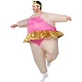 thumbnail image 3 of Adult Inflatable Ballerina Fancy Dress, Full Body Novelty Party Costume for Carnival Cosplay, One‑Size 150‑190cm, 3 of 8