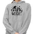 thumbnail image 2 of Crafty Witch Hoodie Sweatshirt Unisex X-Large Grey, 2 of 5