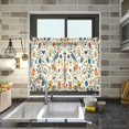 thumbnail image 4 of Yayeee Kitchen Curtains Tier Pair Light Filtering 27"x36" Rod Pocket Short Cafe Window Panel, Cute Animals, 4 of 7