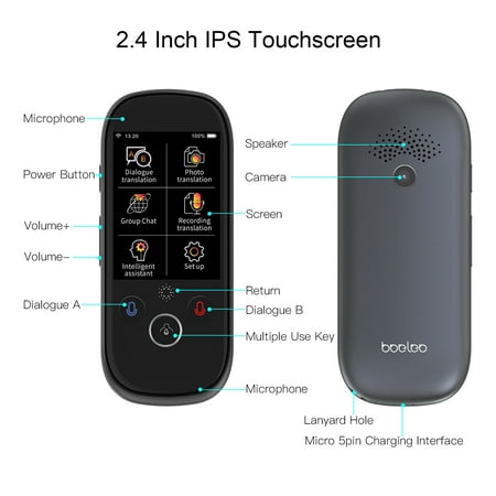 boeleo K1 Pro Smart Voice Translator Device with 2.4 Inch ...