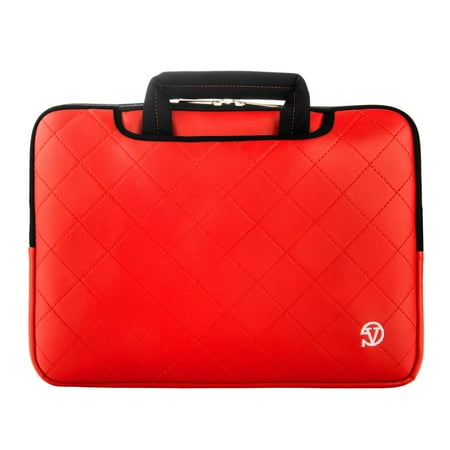 VANGODDY Gummy Padded Laptop Carry Sleeve with hide away handles for 14, 15, 15.6 inch Laptops / Notebooks