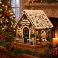 thumbnail image 5 of Arghm DIY Christmas Gingerbread House Ornament Kit – Rhinestone Decor for Festive Home, Holiday Table Centerpiece, Perfect for Craft Lovers and Family Activities, 5 of 7