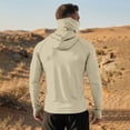 thumbnail image 6 of Inglocry UPF 50+ Sun Protection Hoodie Men with Mask Quick Dry Long Sleeve Fishing Hiking Shirts UV Rash Guard Lightweight 2026 Khaki M, 6 of 9