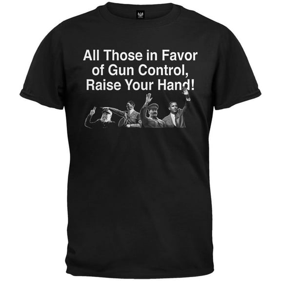 All Those In Favor Of Control Black T-Shirt