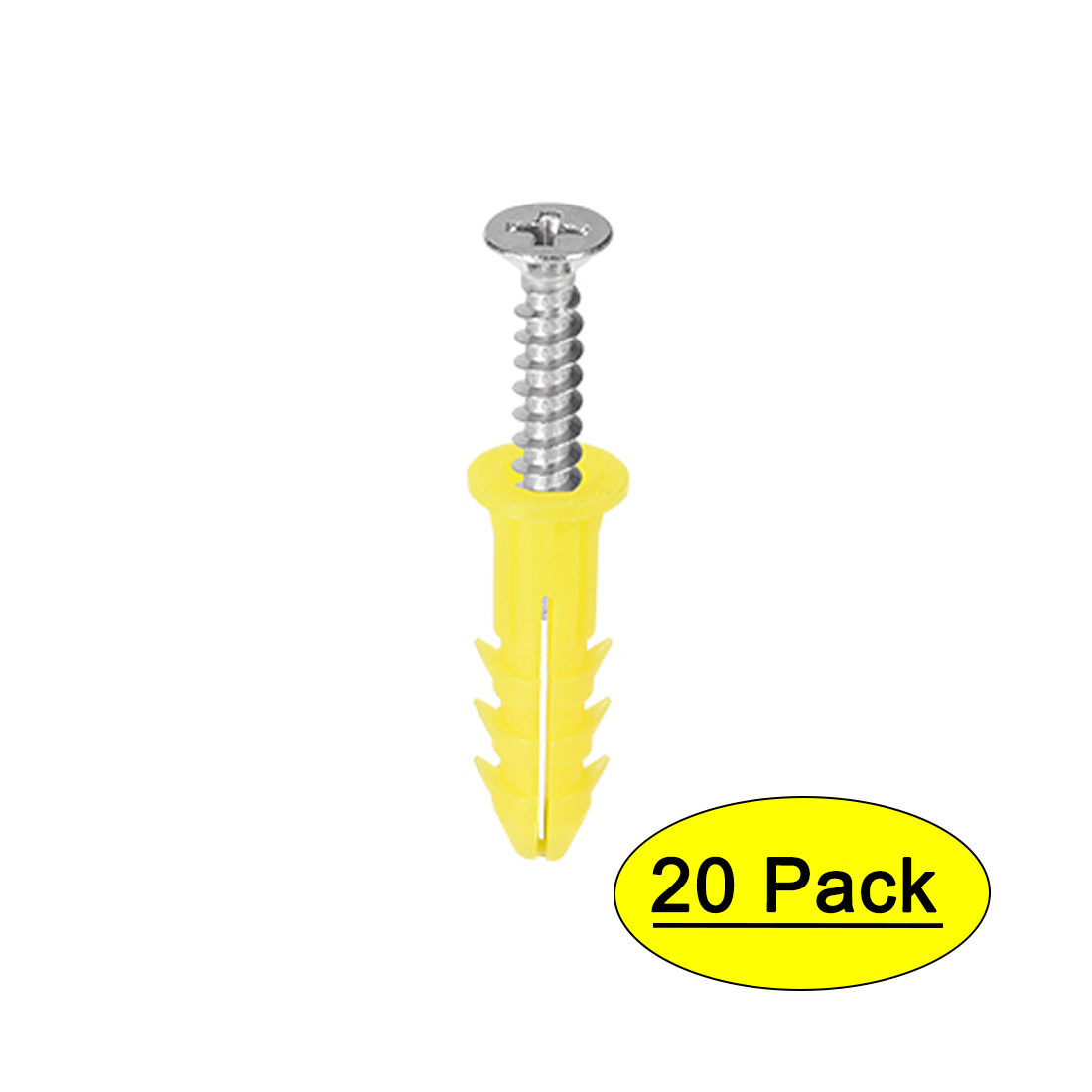 6mm X 26mm Plastic Expansion Pipe Column Concrete Drywall Anchor Wall