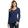 thumbnail image 3 of Port 1135941 Ladies Long Sleeve Fan Favorite V-Neck Tee, Team Navy - 2XL, 3 of 4