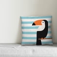 thumbnail image 3 of Creative Products Toucan Stripes Blue 16x16 Indoor / Outdoor Pillow, 3 of 3