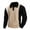 Black, variant on Colorblock Pullover Shirts for Men Loose Stylish Lapel 3-Button Long Sleeve Casual Tops Soft Cozy Patchwork Jacquard Relaxed Fit T-Shirts