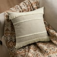 thumbnail image 5 of Topfinel Couch Throw Pillows Covers ,Boho Rustic Cushion Cover,Cotton Linen Tassel Square Cushion Case Beige Decor,18x18 inch Set of 4, 5 of 8
