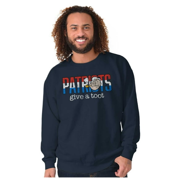 Popeye Ironic American Patriots Cool Sweatshirt for Men or Women Brisco Brands S