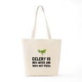 thumbnail image 6 of CafePress - Celery Not Pizza Tote Bag - Unisex Canvas Tote Bag, Beige, 1-Piece, 6 of 7
