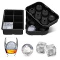 thumbnail image 1 of Ice Cube Trays Silicone (set Of 2) Whiskey Ice Ball Mold, 1 of 5