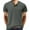 Dark Gray, variant on RYRJJ Mens Henley Shirts Classic 3 Button Short Sleeve Daily T Shirt Summer Collarless Casual Pullover Tops with Pocket(Dark Gray,L)