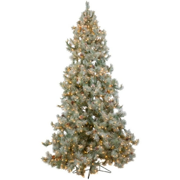 Direct 7 5 Iced Aspen Artificial Tree With 850 Ul Lights Walmart Com Walmart Com Iced Aspen Artificial Christmas Trees