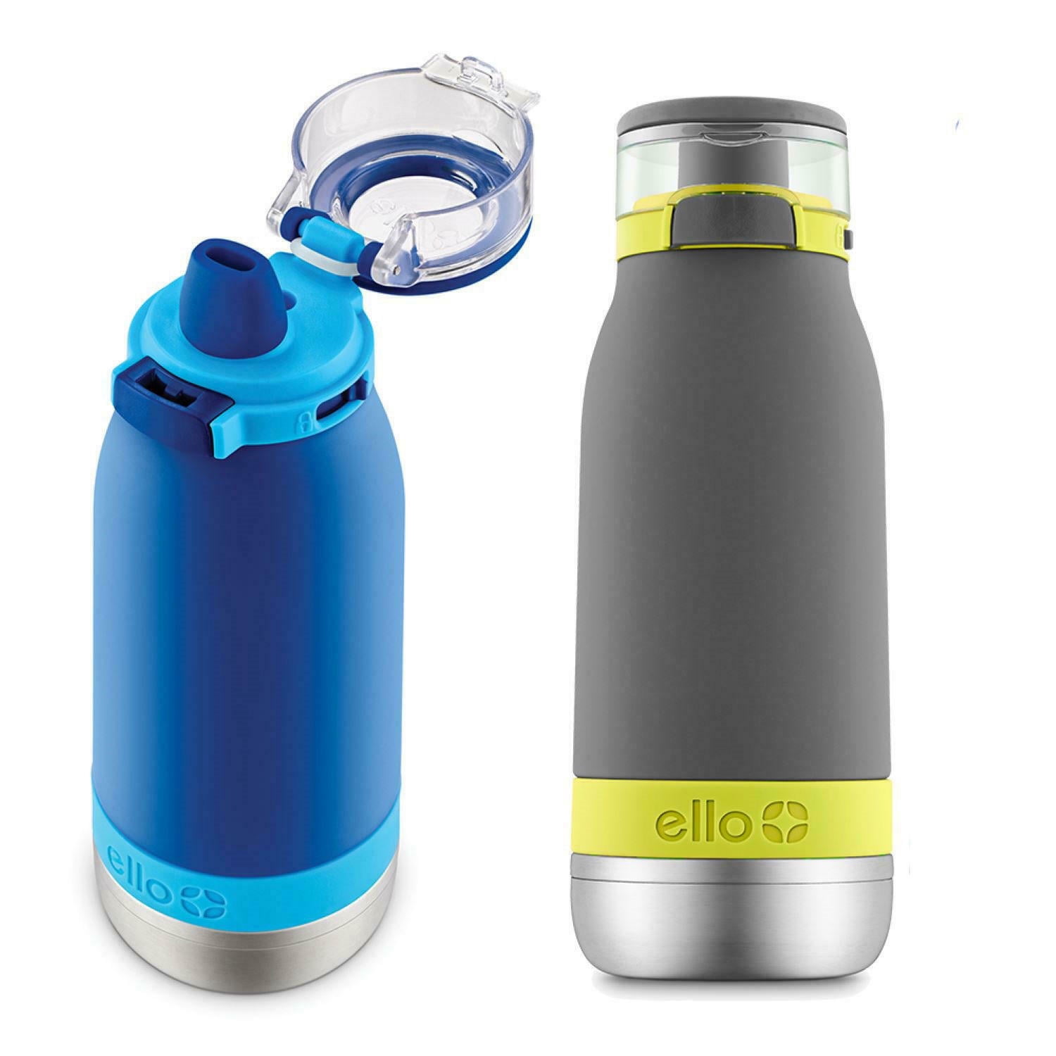 Personalized 14 oz. Ello Kid's Water Bottle — Harpley Grey