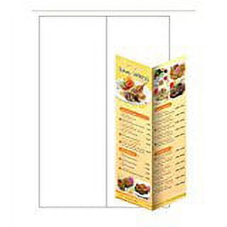 Print-Ready Bi-Fold Brochure (No-Tear Waterproof), 5-1/2" x 17 (folded), 1-UP on 12" x 18" White Synthetic 8-Mil Paper - 25 Sheets