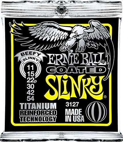 Ernie Ball Lot/12 Coated Beefy Slinky Electric Guitar Strings, USA, P03127^12