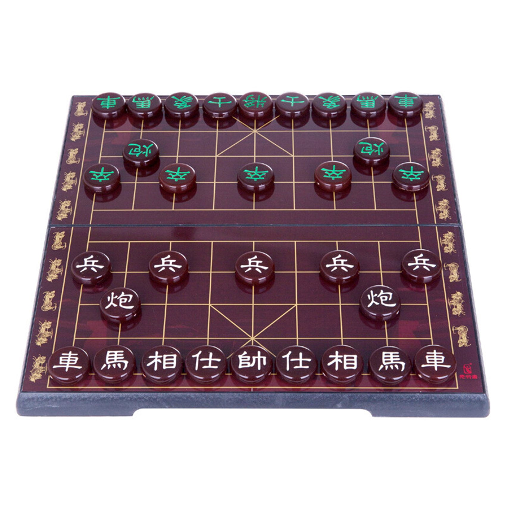 Wooden Chinese Chess Xiangqi Set Family Portable Travel Party Board Game Toy 