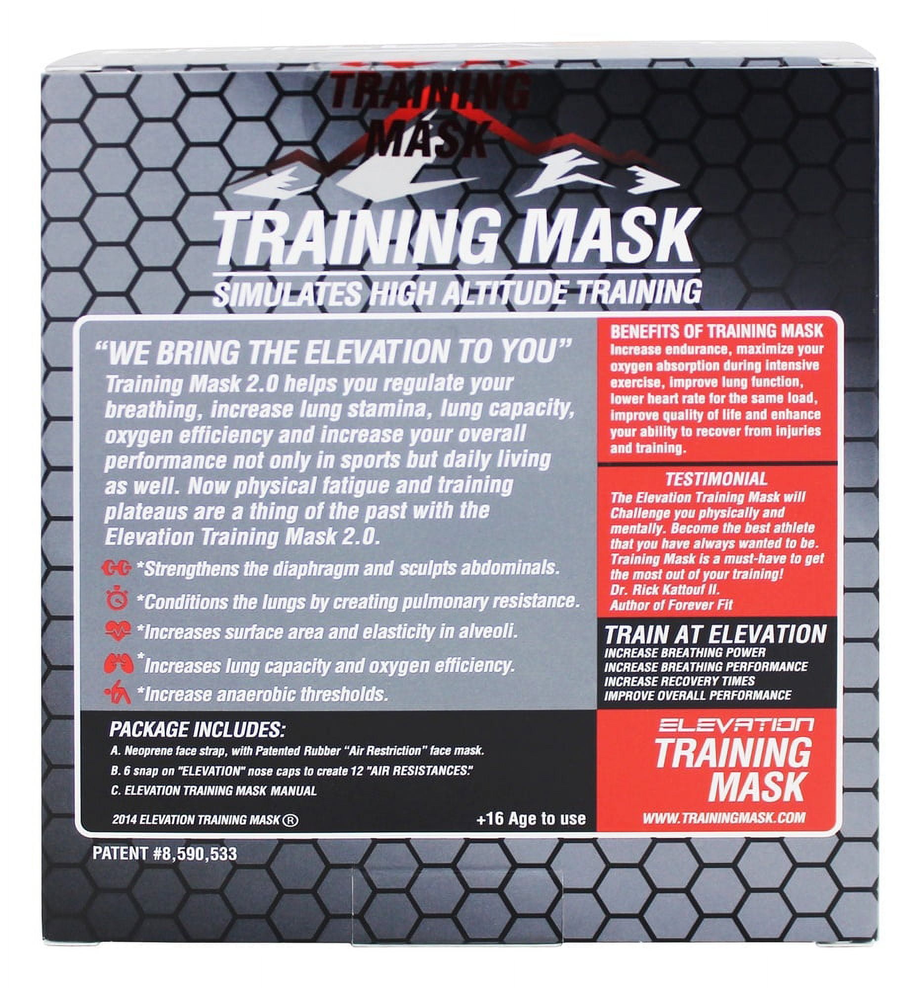 Myza® Training mask - Elevation Mask - masque buccal - PhantomTraining mask  - masque