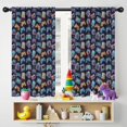 thumbnail image 5 of Blackout Kids Curtains,Colorful Games Device Dark Pattern Childrens Insulated Curtains Set Of 2,Bedroom Essentials,Toddler Room Decor 42"x54", 5 of 5