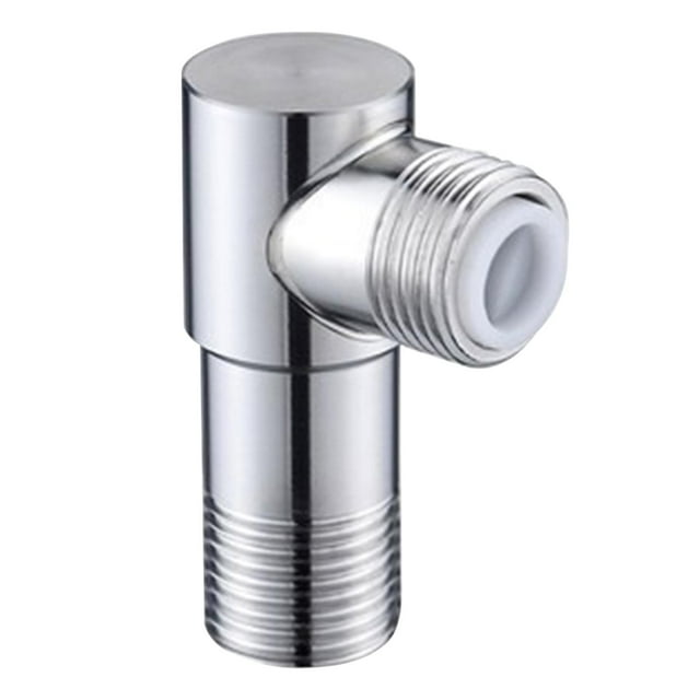 DOLITY G1/2 Thread Angle Stop Valve Water Flow Hose Connection Switch Valve for Kitchen C