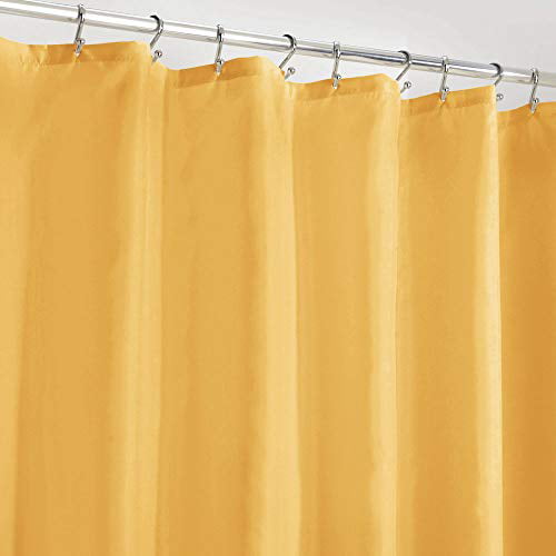 Flat Weave Fabric Shower Curtain Liner, Mold Resistant Fabric Shower Curtain Liner