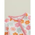 thumbnail image 4 of Infant Baby Boys Girls Jumpsuit, Long Sleeve Crew Neck Strawberry/Flower Print Fall Romper, 4 of 7