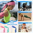 thumbnail image 6 of Uxcell Tie Sweatband Headband, Running Athletic Hair Head Band Adjustable Head Tie Non-Slip Moisture Wicking 2Pcs & White -Fitting for (Tennis/Karate/Workout/Yoga), 6 of 7