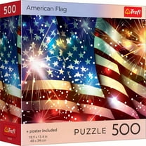 Trefl Red American Flag 500 Piece Puzzle