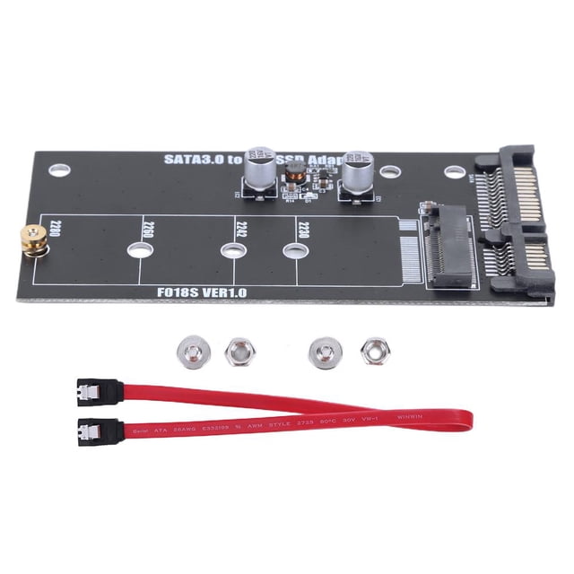 Adaptador M.2 SATA Adaptador convertidor de 22 pines Tarjeta de transferencia de datos rápida para PC Laptop