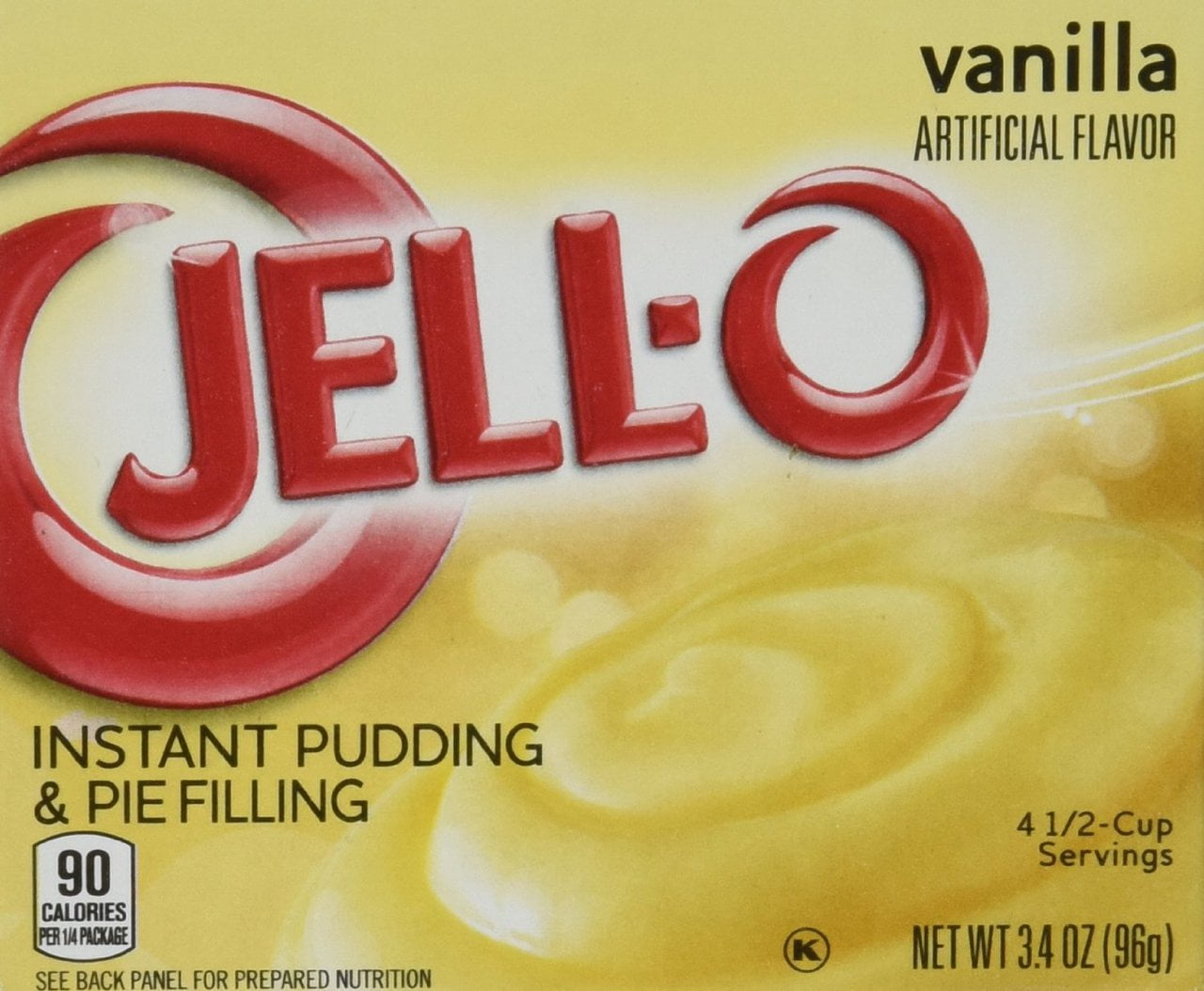 24 PACKS : JELL-O Jello Instant Pudding and Pie Filling 4 Boxes by