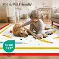 thumbnail image 4 of ODIKA Classroom Pencil Schoolgirl Tossed Polka Dot School Abstract for Playroom, Bedroom, Reading Nook, Pet Friendly & Kids Safe Play, 4 of 7
