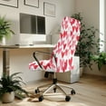 thumbnail image 3 of SCRAWLGOD Love Cow Print Red Pink White Valentine's Day Stretchy Computer Office Chair Cover Comfy Breathable Desk Chair Seat Protector Easy to Install Rotating Chair Cover, L, 3 of 7