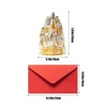 thumbnail image 4 of Home99 Christmas Greeting Cards With Envelopes Three Dimensional Christmas Cards With Envelopes Christmas Greeting Cards Ornament, 4 of 6