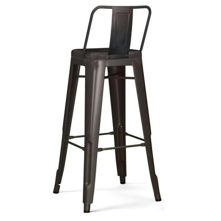 Simpli Home - Rayne 30 inch Metal Bar Stool (Set of 2) - White