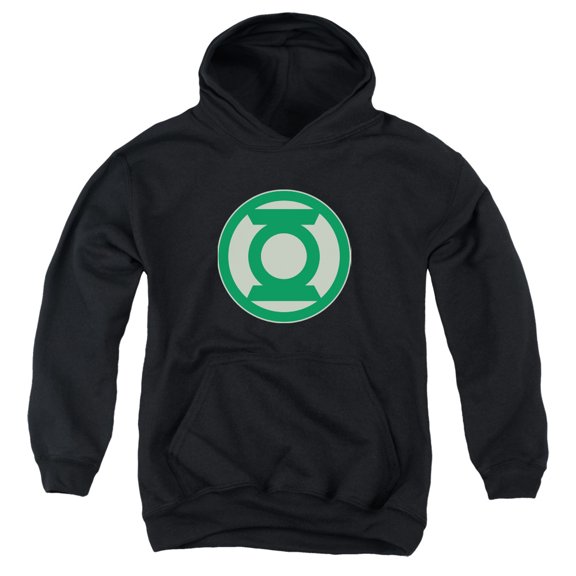 Green Lantern - Green Symbol - Youth Hooded Sweatshirt - Large
