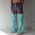 thumbnail image 2 of XINPING Plus Size Pants for Men 4xl Loose Fit Travel Casual Pants Elastic Waist Sweatpants with Pockets Cargo Joggers, 2 of 9
