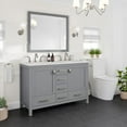 thumbnail image 2 of Eviva Aberdeen 48 in. Gray Double Sink Bath Vanity with Carrara Quartz Top and Undermount Porcelain Sinks, 2 of 11