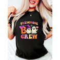thumbnail image 1 of Halloween T-Shirt 100% Cotton Groovy Preschool Boo Crew Preschool Teacher Kids Women's Tee Causal Breathable Classic Comfort Tops, 1 of 6