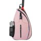 thumbnail image 4 of Mochila Bandolera Ajustable para Raquetas de Tenis - Mochila Cruzada para Bádminton, Squash y Entrenamiento Deportivo Al Aire Libre, Gran Capacidad, Rosa/Blanco, 4 of 7