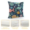 thumbnail image 4 of BCIIG Fish Seaweed Graphic Decorative Throw Pillow Cover for Home Couch Living Room Bed Sofa, 1PC Short Plush Cushion Cover 12x12in, 4 of 5