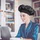 thumbnail image 3 of BRIGHTFUFU SUPVOX Gorro para dormir de lado ancho Gorro de pelo largo de alta resistencia para dormir Mujeres Hombres Unisex (Negro, 56-58 cm), 3 of 7