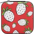 thumbnail image 2 of SKYSONIC Strawberry Travel Jewelry Box PU Leather Jewelry Organizer Ideal Gift for Women Girls, Portable Mini Jewelry Travel Case for Stud Earrings Rings Necklaces Bracelets, 2 of 7