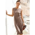 thumbnail image 2 of LASCANA Women's Sleeveless Elastic Waist Dress Accent Stitching, 2 of 5